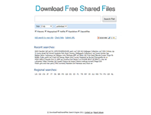 Tablet Screenshot of downloadfreesharedfiles.com